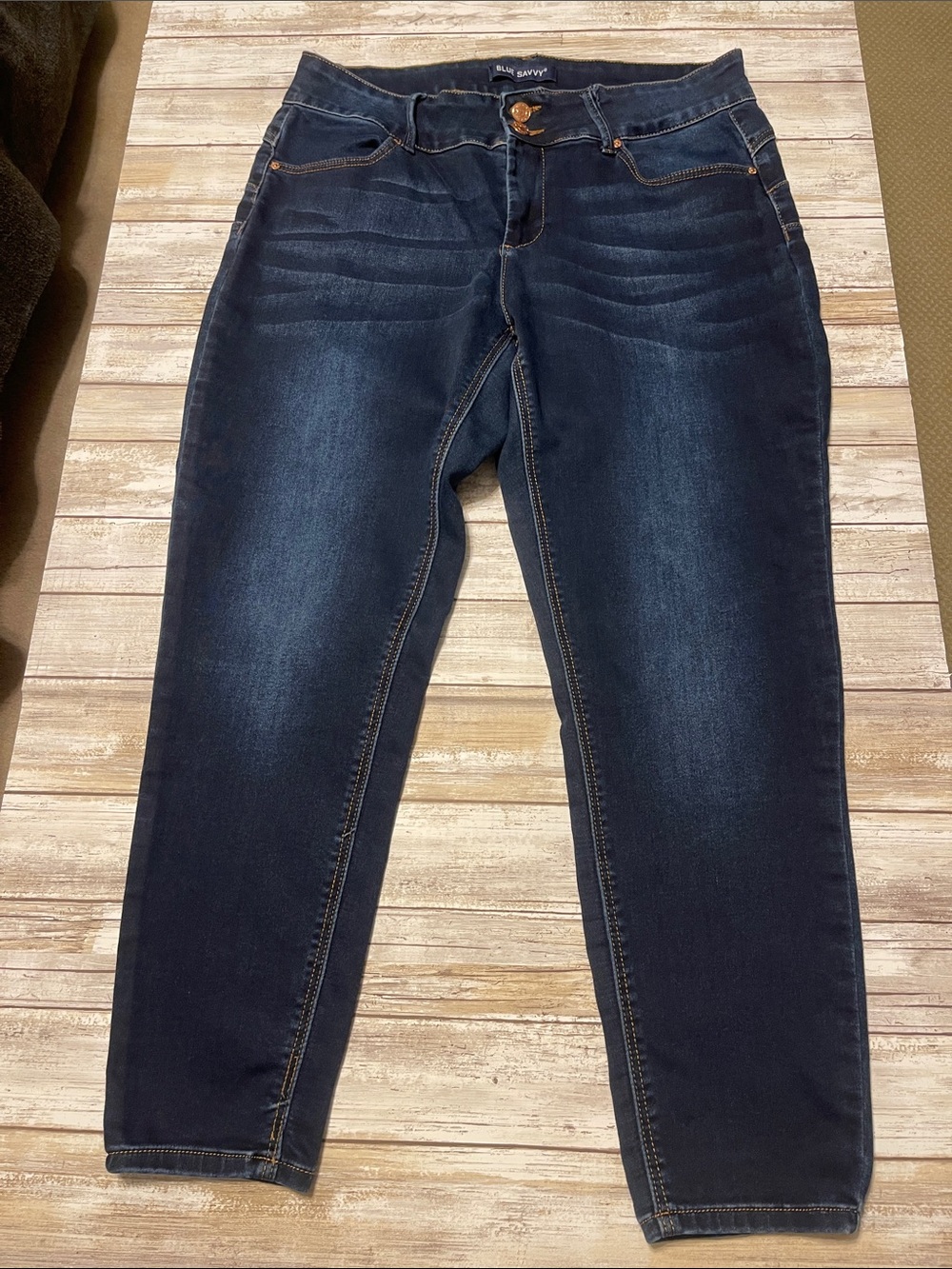 Straight Leg Women’s Jeans in Dark Indigo Wash